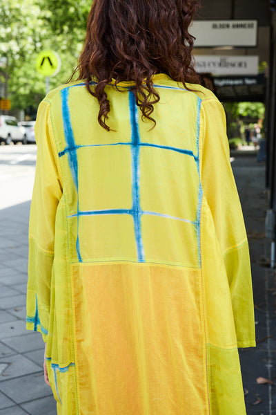 SUN CAFTAN, YELLOW SILK